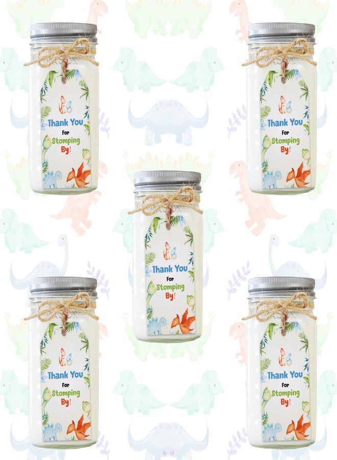 Serencatcher 50pcs Dinosaur Thank You Tags, Dinosaur Baby Shower Decorations, Thank You for Stomping by Gift Name Tags with String for Dino Dinosaur Themed Birthday Gender Reveal Party Favors - Image 3